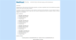 Desktop Screenshot of nethostchile.com